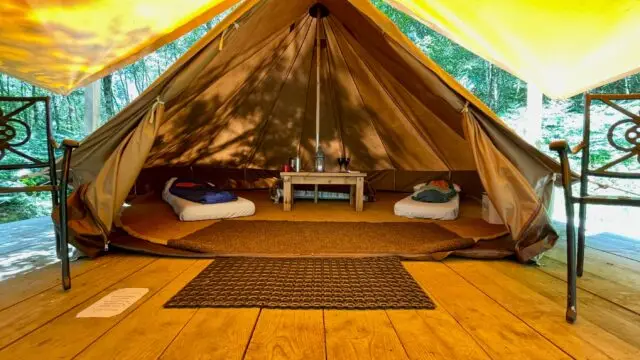 Copy-of-Bell-tent-interior_Wild-Boar-Wood-Campsite-2023
